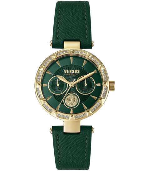 versace green top|versace green face watch.